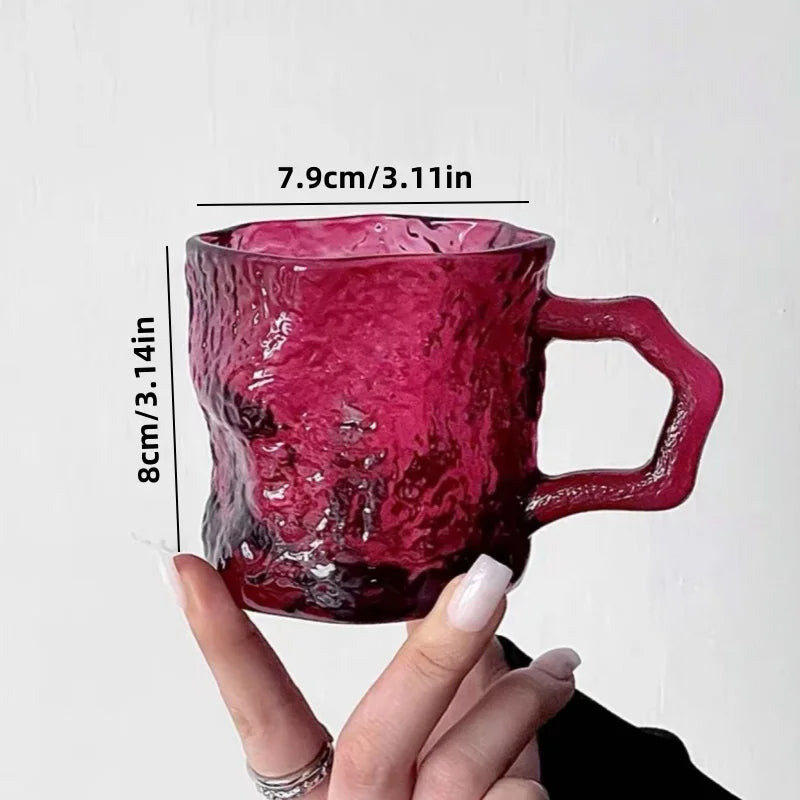 Glacier Rose Glass Mug