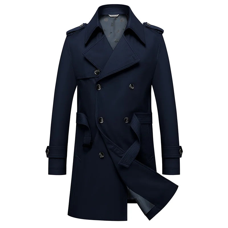 Langston Double-Breasted Trench Coat