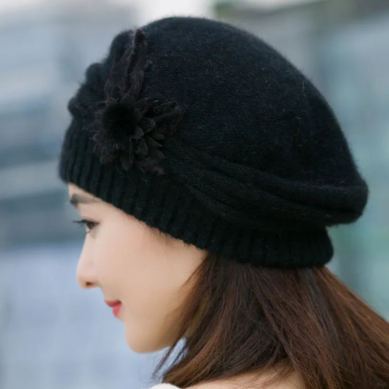 Amélie Blossom Knit Beret