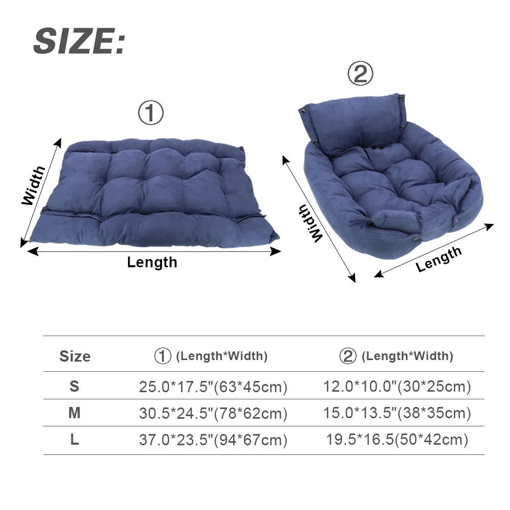 Nestify 3-in-1 Pet Sofa Bed Mat