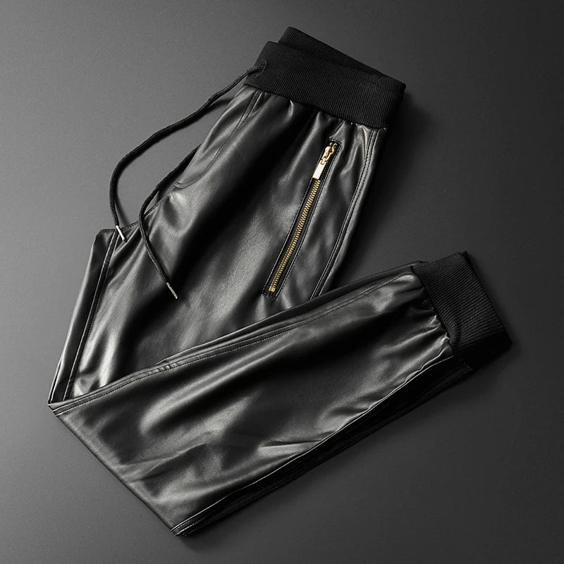 Veyron Street Leather Joggers