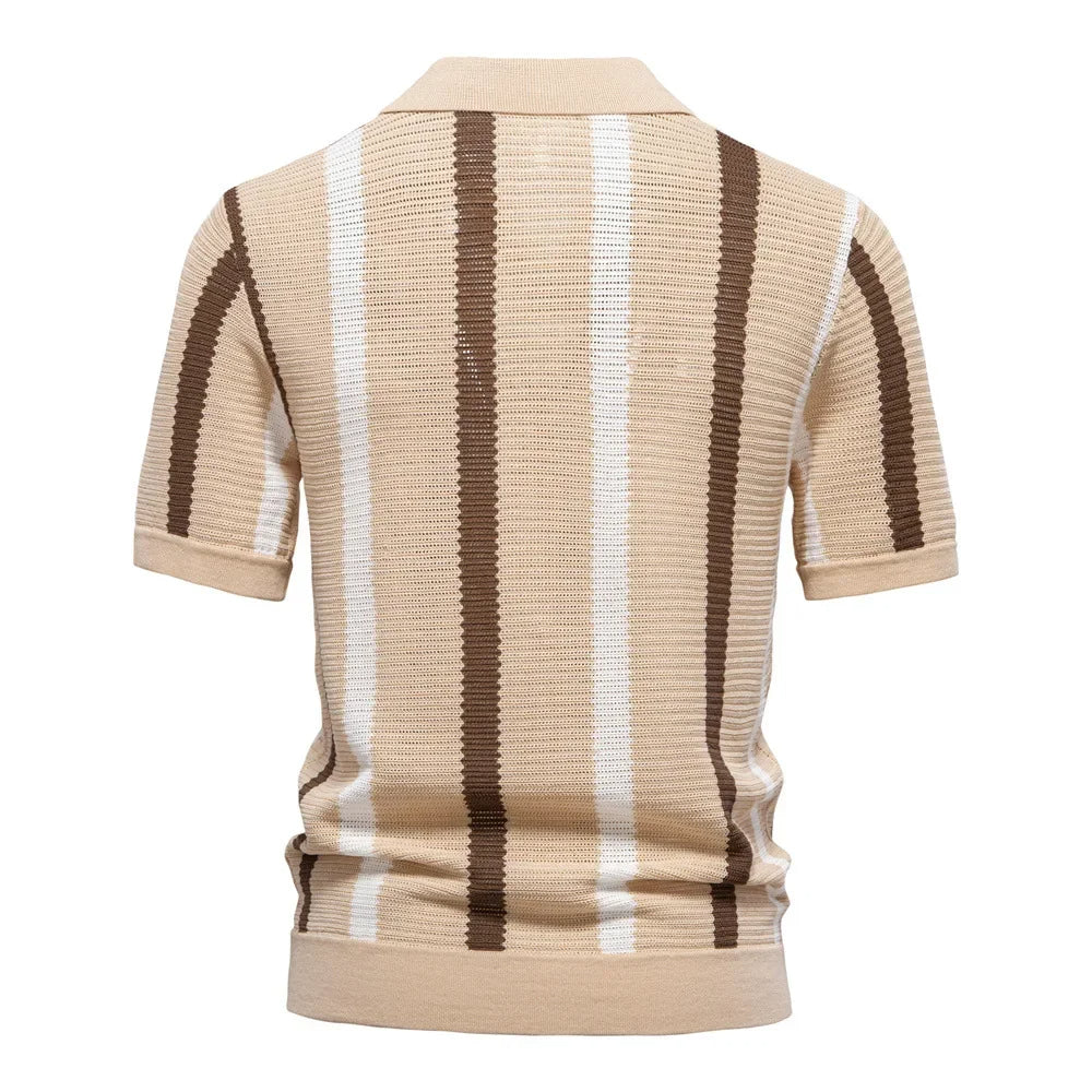 Classic Knitted Polo Shirt