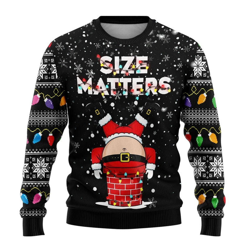 Unisex X-Mas Sweater - Big Size Santa