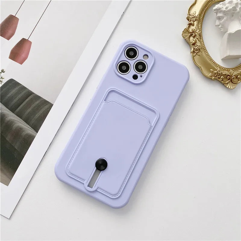 Velora Card Slide Silicone iPhone Case