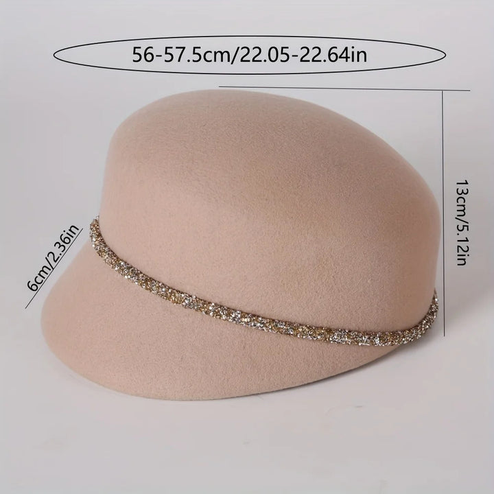 Celestine Crystal Wool Cloche