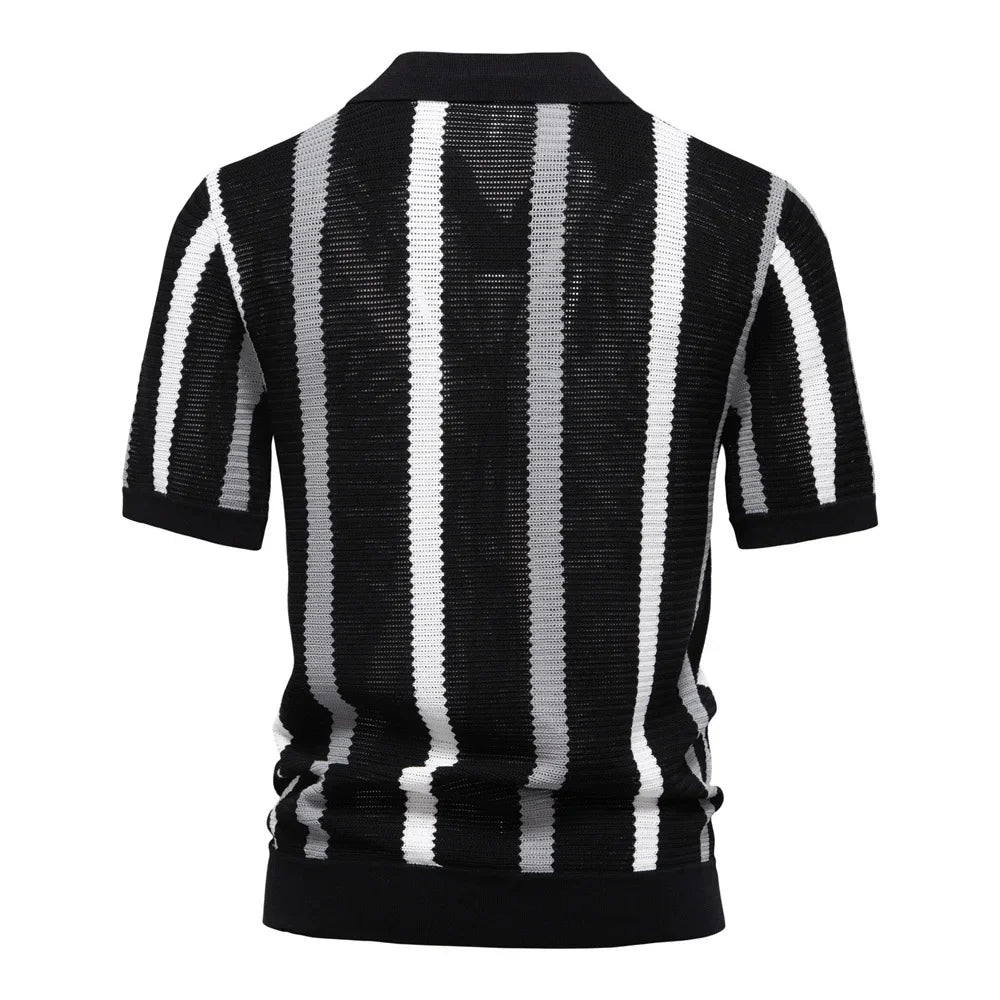 Classic Knitted Polo Shirt
