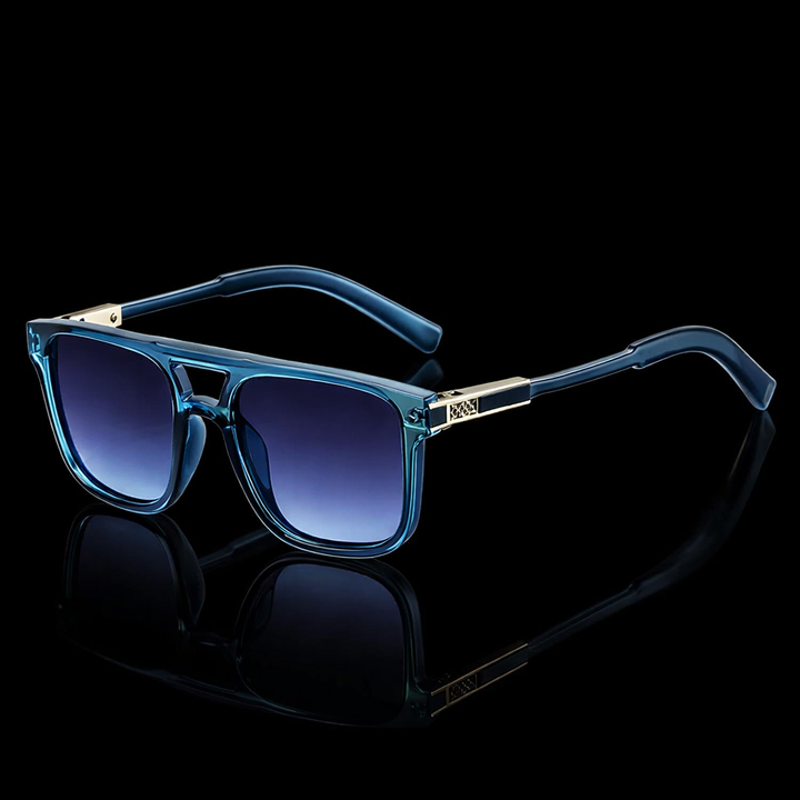 Axton Double Bridge Square Sunglasses