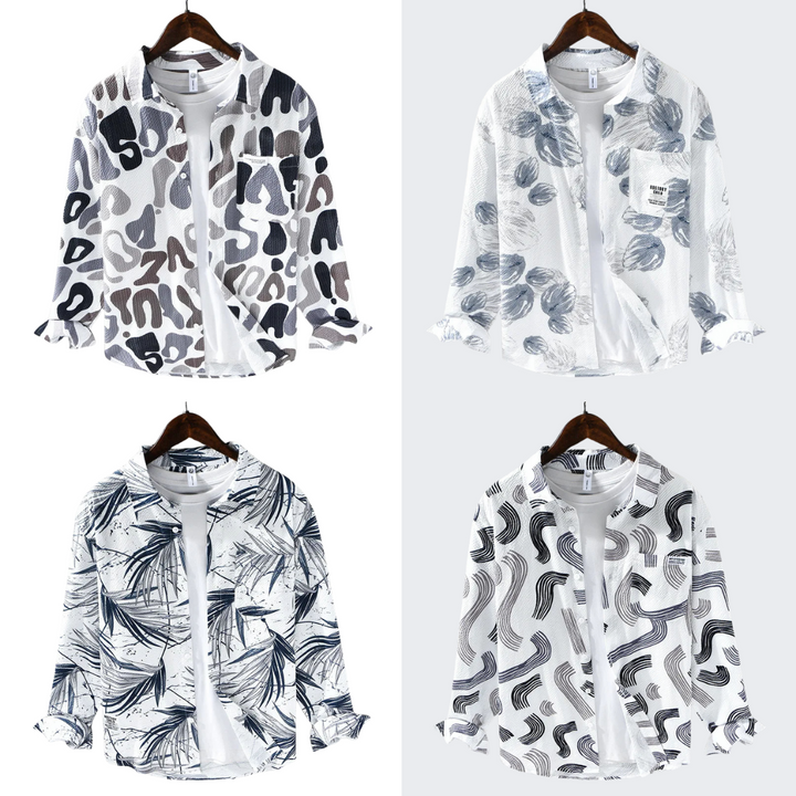 Soft Tones Tropical Shirt for Men