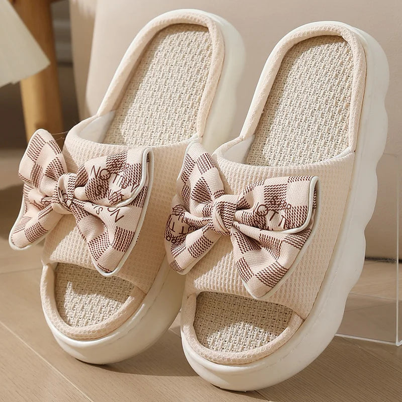 Lumiere Bow Slide Slippers