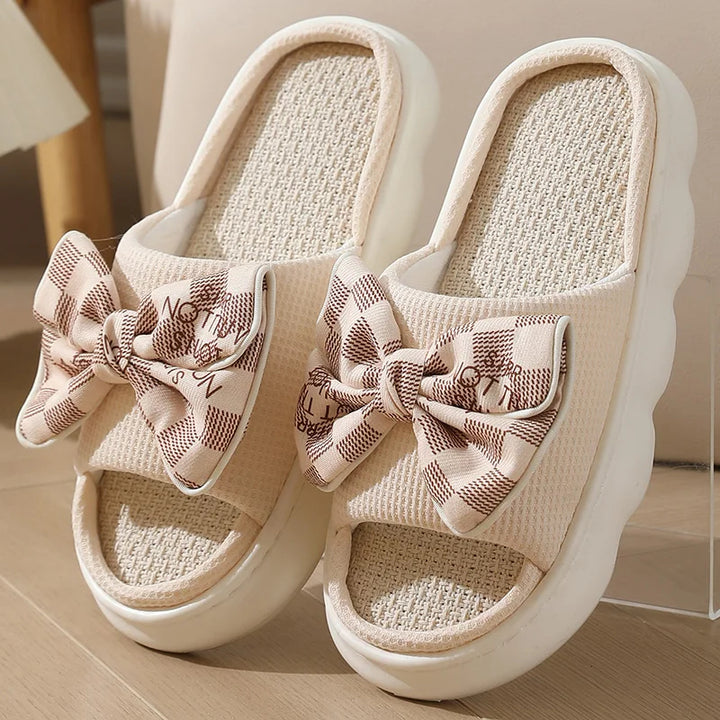 Lumiere Bow Slide Slippers