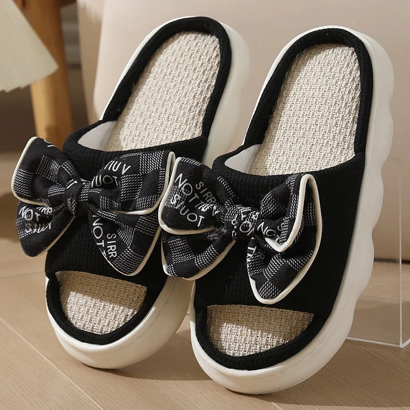 Lumiere Bow Slide Slippers