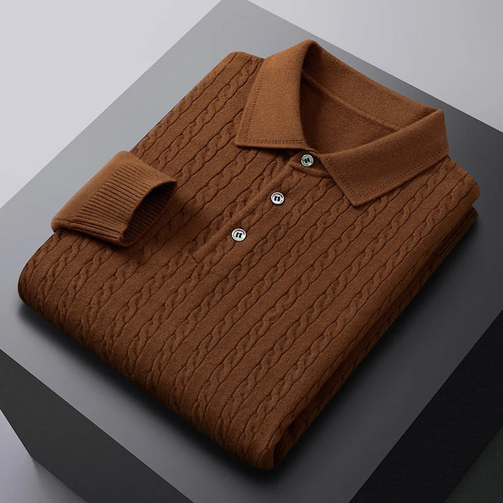 Vittori Knit Polo Sweater