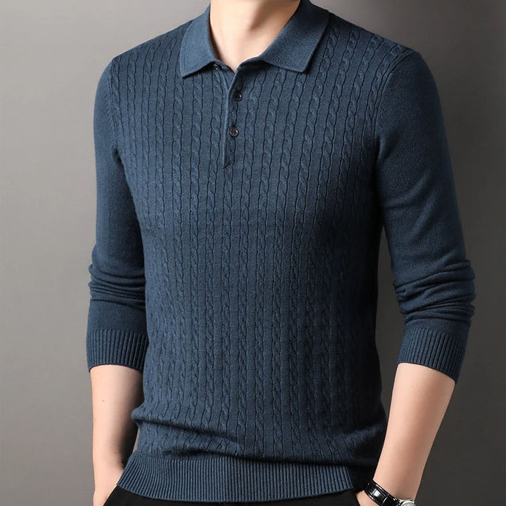 Vittori Knit Polo Sweater