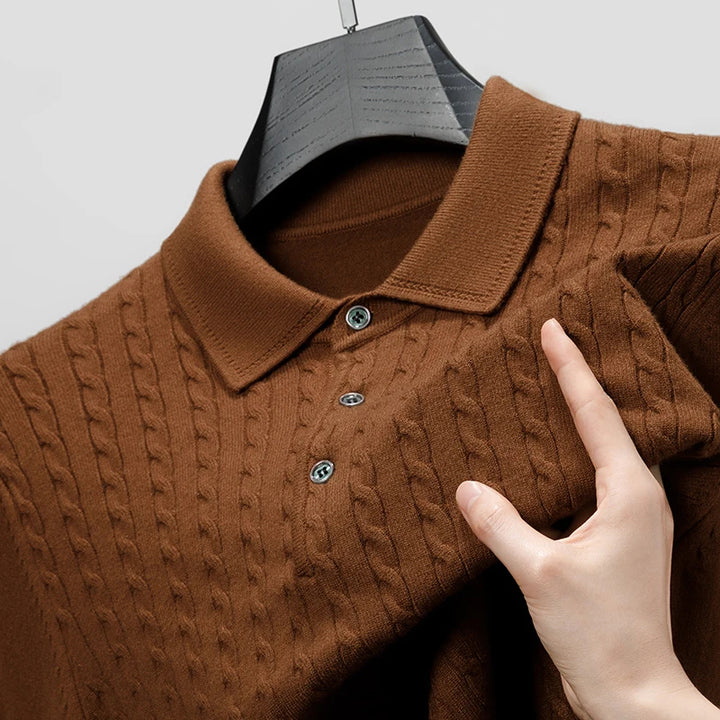 Vittori Knit Polo Sweater
