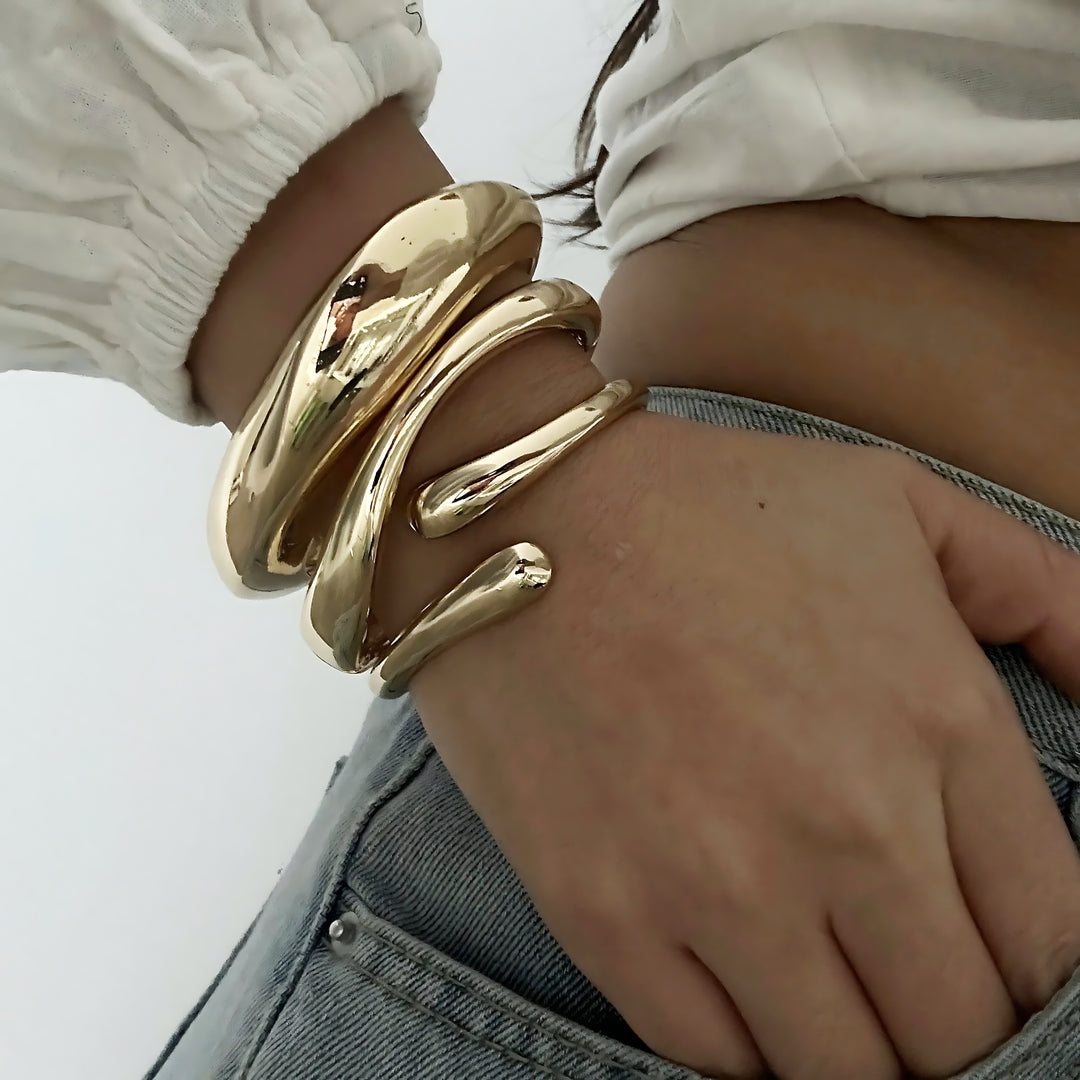 Luna Wave Cuff Set