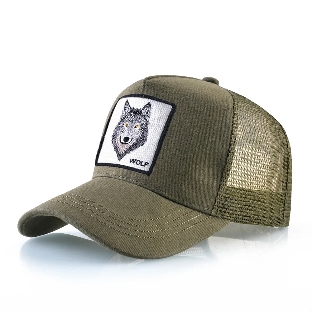 Animal Patch Snapback Caps