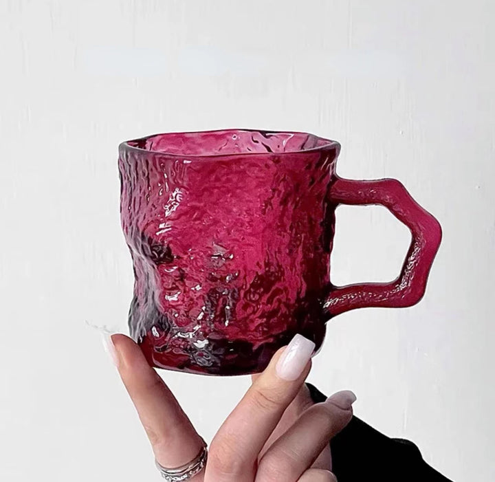 Glacier Rose Glass Mug