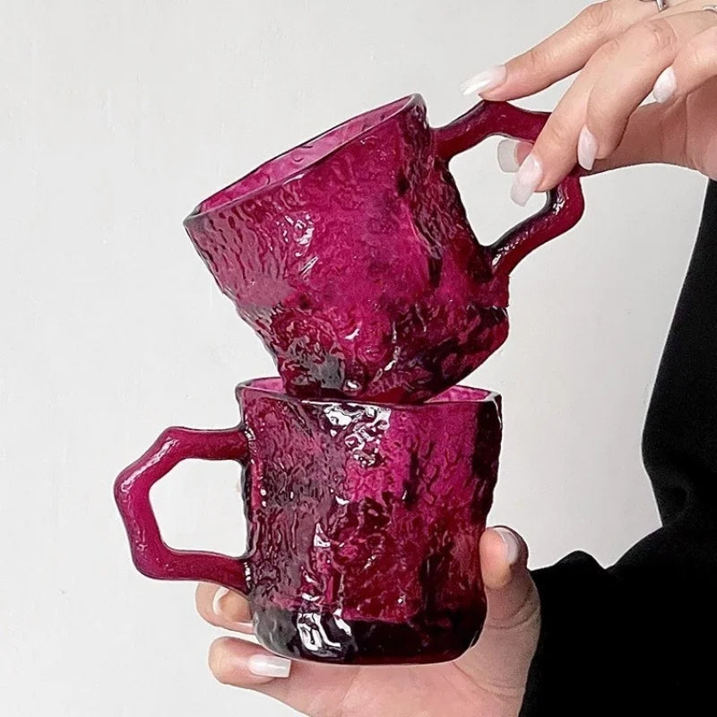 Glacier Rose Glass Mug