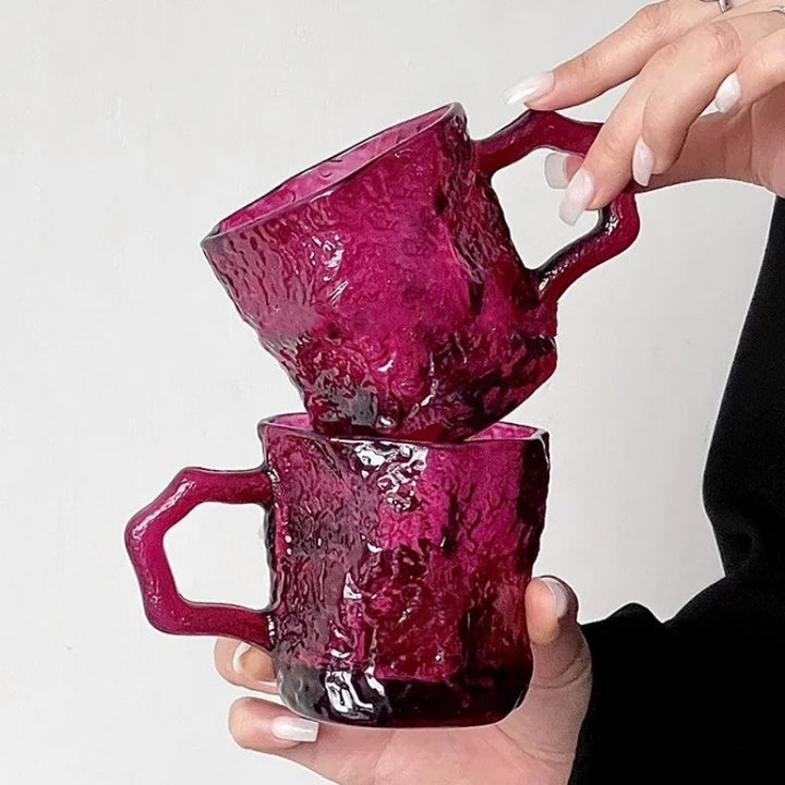 Glacier Rose Glass Mug
