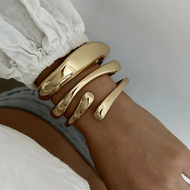 Luna Wave Cuff Set