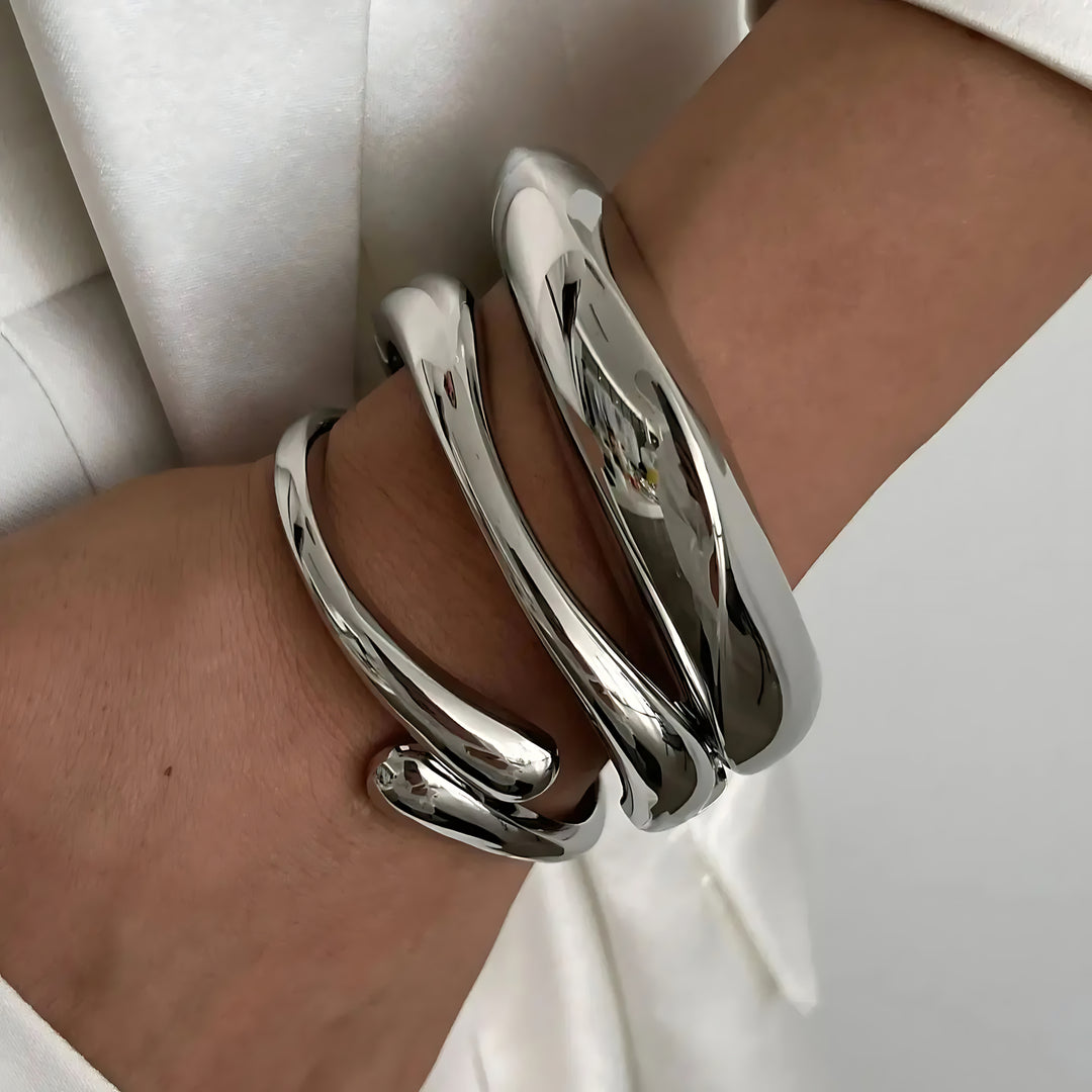 Luna Wave Cuff Set