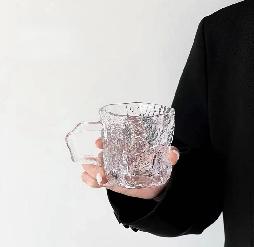 Glacier Rose Glass Mug