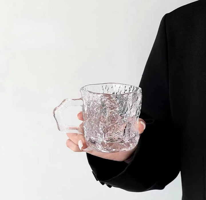 Glacier Rose Glass Mug