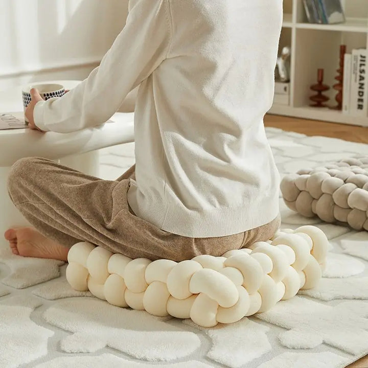 Serenique Knotted Plush Cushion